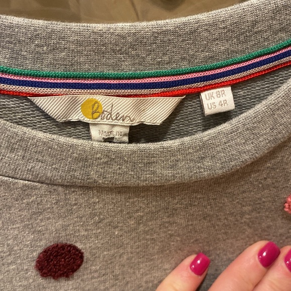 Boden polka dot sweatshirt dress - Picture 4 of 6